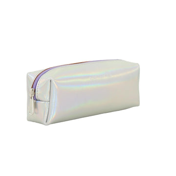 Lederen pennenzak - Silver